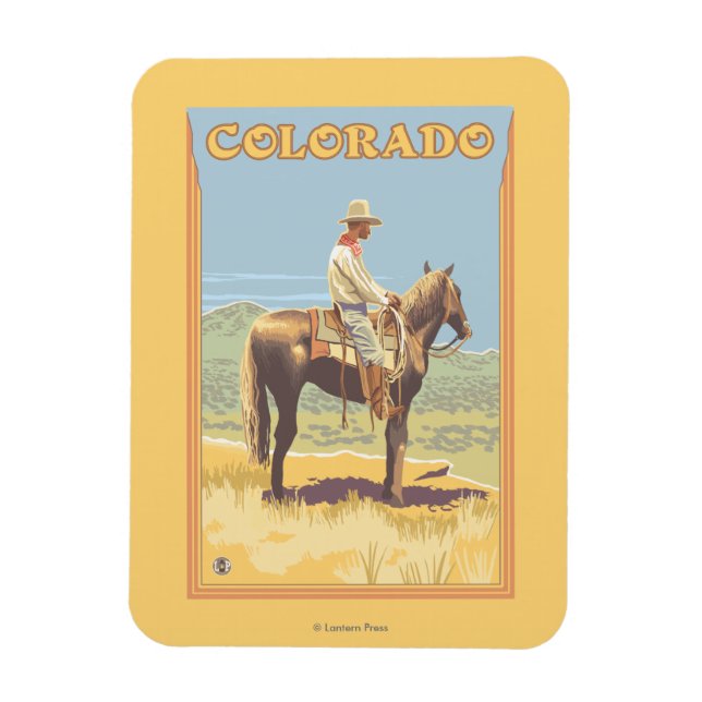 Magnet Flexible Cowboy (Vue latérale) Colorado (Vertical)