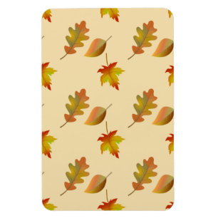 Magnet Flexible Cozy autumn maple leaves oak leaves