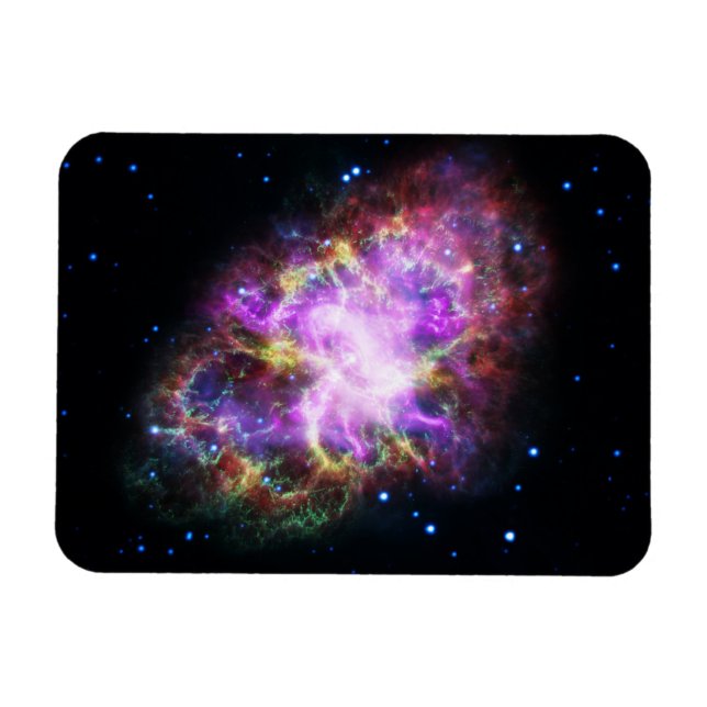 Magnet Flexible Crabe Nebula Supernova Remnant Hubble Composite (Horizontal)