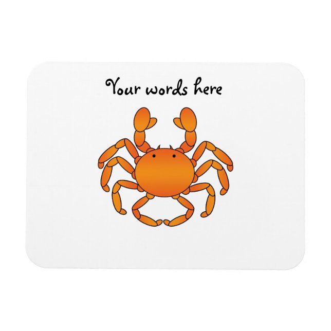 Magnet Flexible Crabe orange (Horizontal)