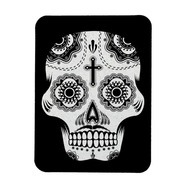 Magnet Flexible Crâne à sucre moustache (Vertical)