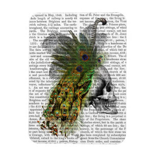 Magnet Flexible Crâne avec tête de plume