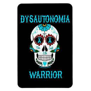 Magnet Flexible Crâne de guerrier/sucre...Dysautonomia