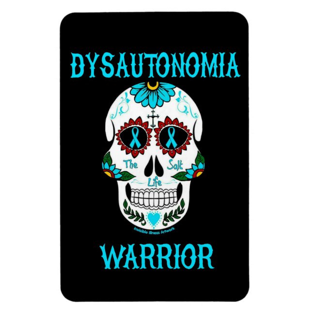 Magnet Flexible Crâne de guerrier/sucre...Dysautonomia (Vertical)