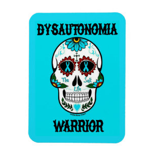 Magnet Flexible Crâne de guerrier/sucre...Dysautonomia