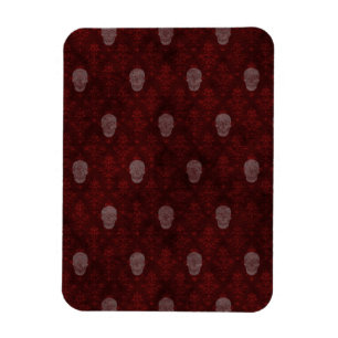 Magnet Flexible Crânes victoriens tombés Rouge