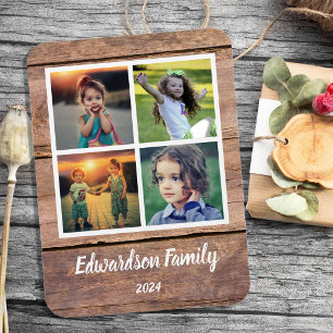 Magnet Flexible Create your own rustic wood family photo collage