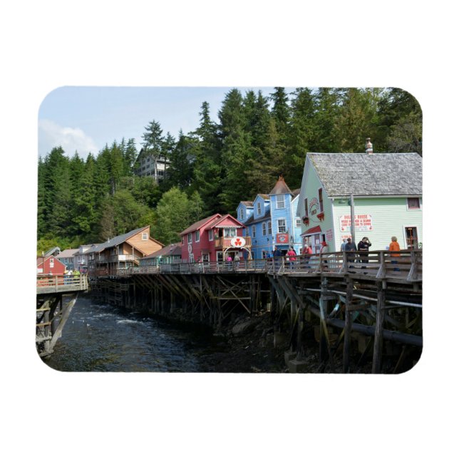 Magnet Flexible Creek Street à Ketchikan (Horizontal)