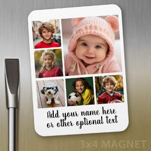 Magnet Flexible Créer un collage de photos personnalisé avec 6 pho