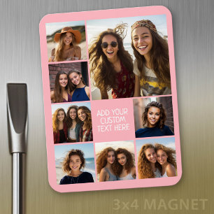 Magnet Flexible Créer un collage de photos personnalisé avec 8 pho
