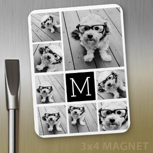 Magnet Flexible Créer un collage photo personnalisé avec 8 photos