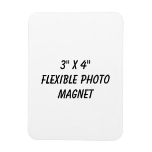 Magnet Flexible Créez votre photo flexible personnalisée 3" x 4"