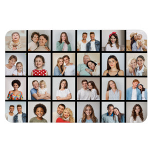 Magnet Flexible Créez votre propre 24 photo Collage couleur modifi