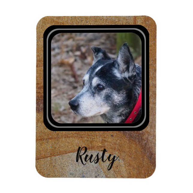 Magnet Flexible Créez votre propre aimant photo d'animal de compag (Vertical)