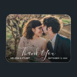 Magnet Flexible Créez votre propre photo de Mariage Merci<br><div class="desc">Créez votre propre aimant Mariage de Merci photo. Envoyez cette Carte de remerciements très personnelle à tous vos invités mariages. Ajoutez votre propre photo et texte,  vos noms et votre date.</div>