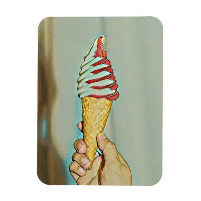 Magnet Flexible Crème glacée au chocolat (Vertical)