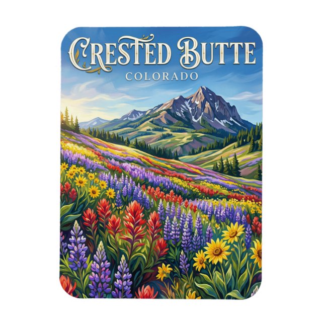 Magnet Flexible Crested Butte Colorado (Vertical)