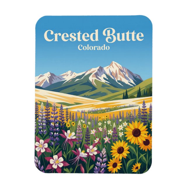 Magnet Flexible Crested Butte États-Unis (Vertical)