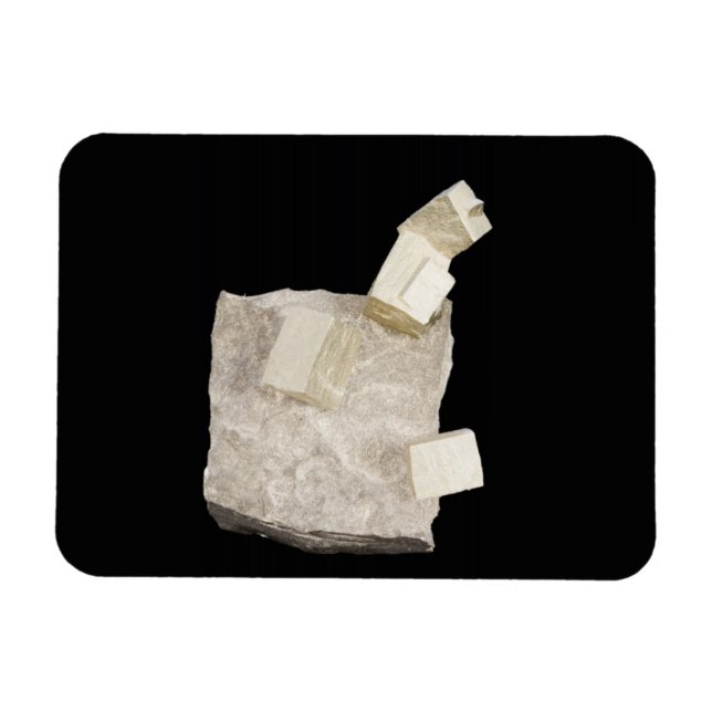 Magnet Flexible Cristaux de Pyrite en schiste (Horizontal)