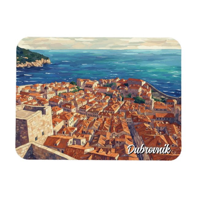 Magnet Flexible Croatia Dubrovnik Travel (Horizontal)