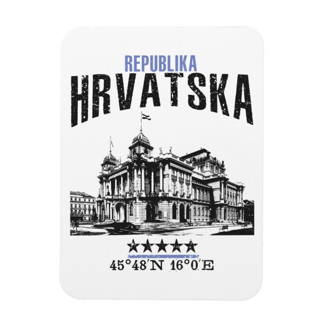 Magnet Flexible Croatie (Vertical)