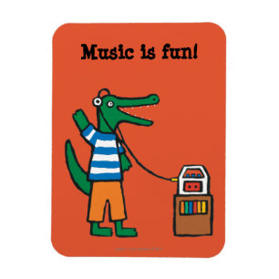 Magnet Flexible Crocodile cool écoute de la musique