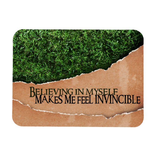 Magnet Flexible "Croire en moi" Motivation Affirmation Flexi (Horizontal)