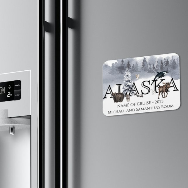 Magnet Flexible Croisière Alaska Croisière sur mesure Ours Porte d (Créateur téléchargé)