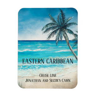 Magnet Flexible Croisière Caraïbes Bahamas Mexique Plage Porte