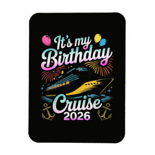 Magnet Flexible Croisière d'anniversaire 2026 Croisière d'annivers
