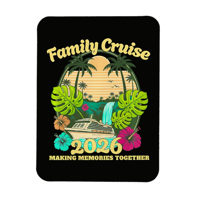 Magnet Flexible Croisière familiale vacances 2026 (Vertical)