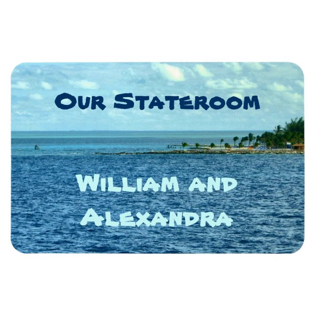 Magnet Flexible Croisière maritime personnalisée (Horizontal)