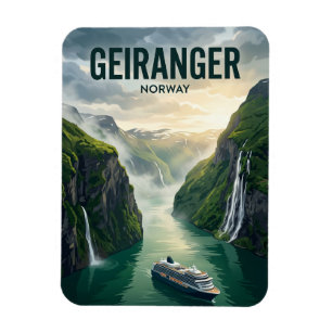 Magnet Flexible Croisière sur le Geirangerfjord Norvège