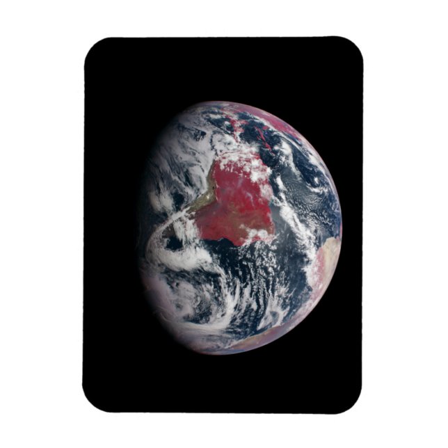 Magnet Flexible Croissance plante Sur La Planète Terre. (Vertical)