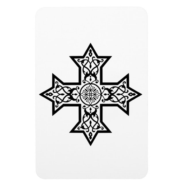 Magnet Flexible Croix copte Accessoire d'art religieux classique (Vertical)