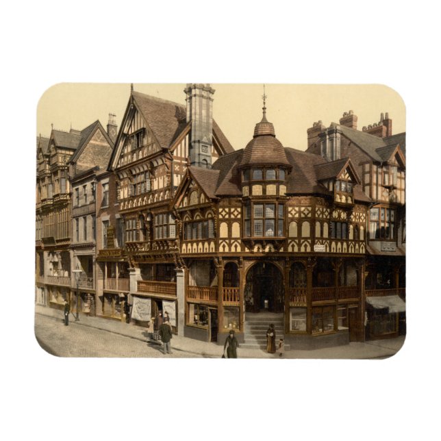 Magnet Flexible Croix et lignes, Chester, Cheshire, Angleterre (Horizontal)