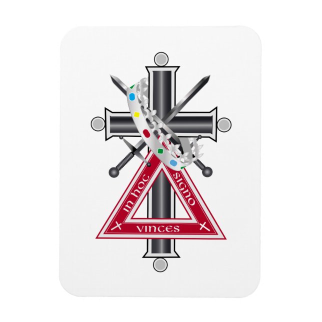 Magnet Flexible Croix freemasonique (Vertical)