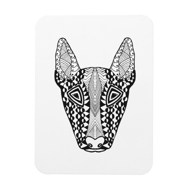 Magnet Flexible Croquis Bull Terrier (Vertical)