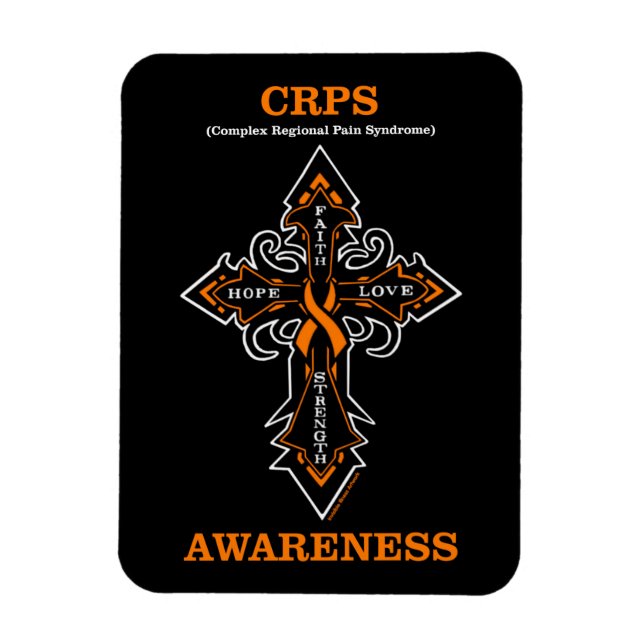 Magnet Flexible Cross/Awareness...CRPS (Vertical)