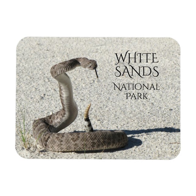 Magnet Flexible Crotale de diamant, White Sands National (Horizontal)