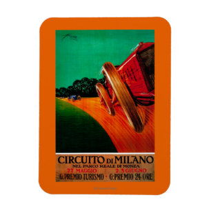 Magnet Flexible Cru PosterEurope de Milan de Di de Circuito