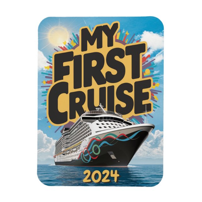 Magnet Flexible Cruise Ship My First Cruise Custom (Vertical)