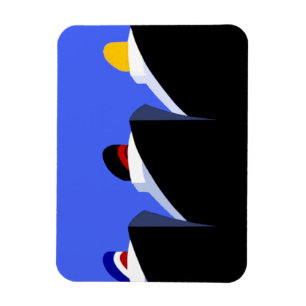 Magnet Flexible Cruise Ships Vintage Poster Ocean Liner