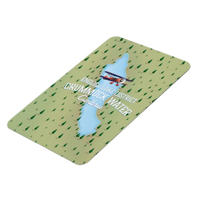 Magnet Flexible Crummock Water, carte du district du lac affiche d (Côté Gauche)