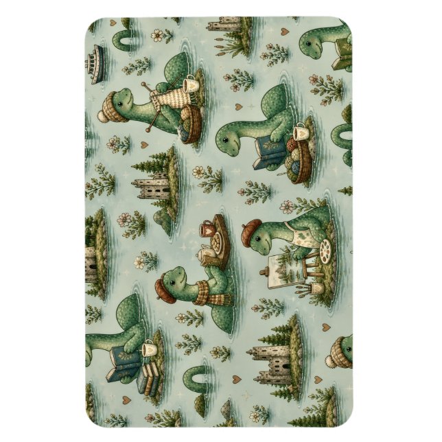 Magnet Flexible Cryptides confortables Nessie Monstre du Loch Ness (Vertical)