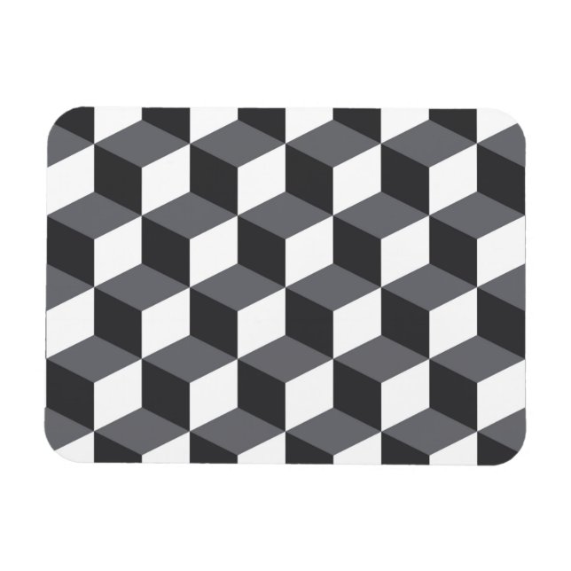 Magnet Flexible Cubes d'architecture urbaine, simple, moderne moti (Horizontal)