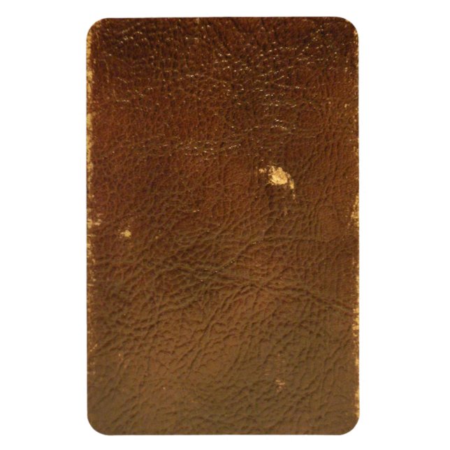 Magnet Flexible Cuir Brown Rustique Faux (Vertical)
