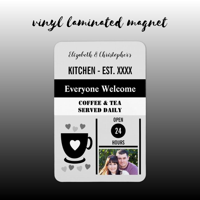 Magnet Flexible Cuisine est année café thé noir photo (Créateur téléchargé)