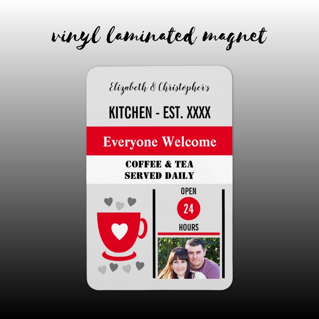 Magnet Flexible Cuisine est année café thé rouge photo (Créateur téléchargé)