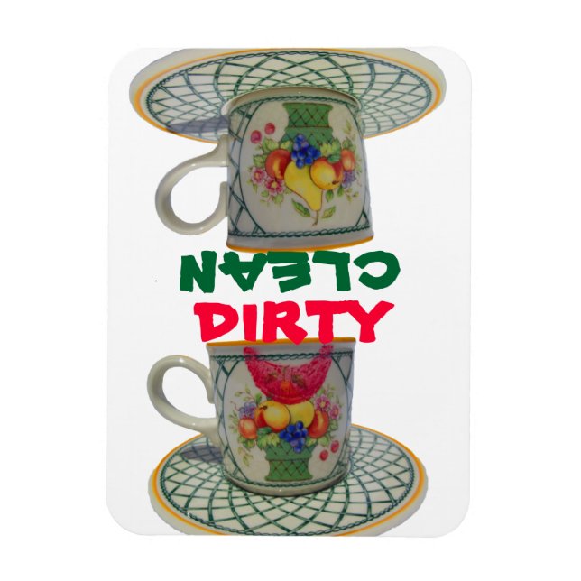 Magnet Flexible Cuisine propre et sale (Vertical)